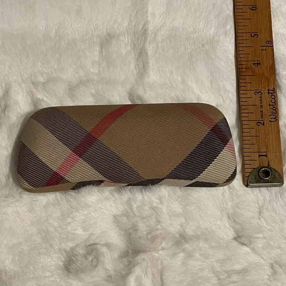 Burberry Classic Nova Check Plaid Clamshell Hard Eye Glass Case - Picture 3 of 6